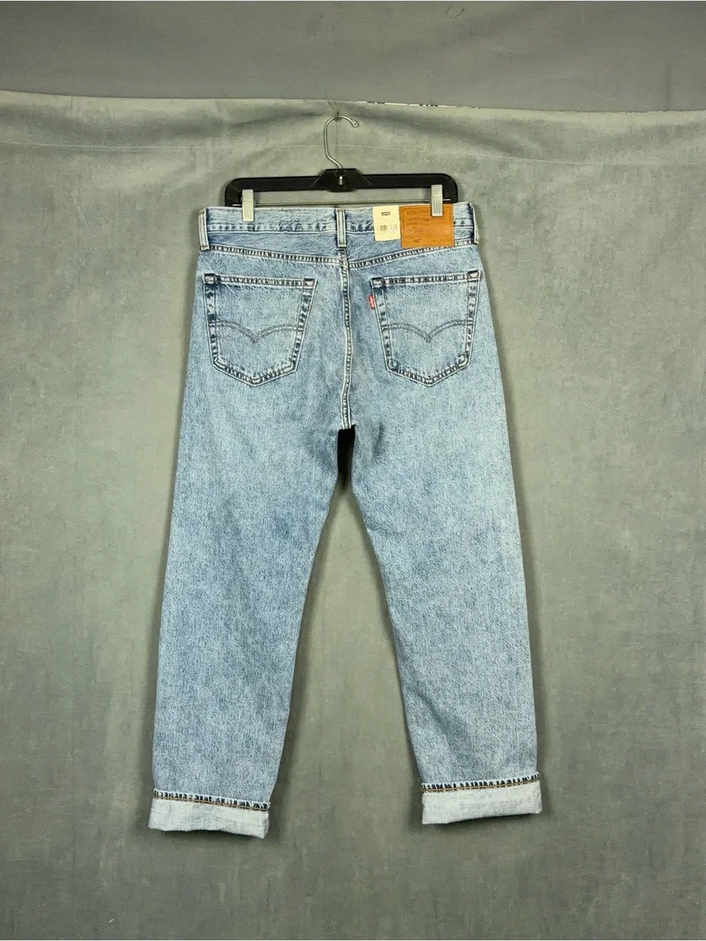 Levis 505 Selvedge Jeans Mens Size 33x30 Actual 32x29 Straight Leg Americana NWT